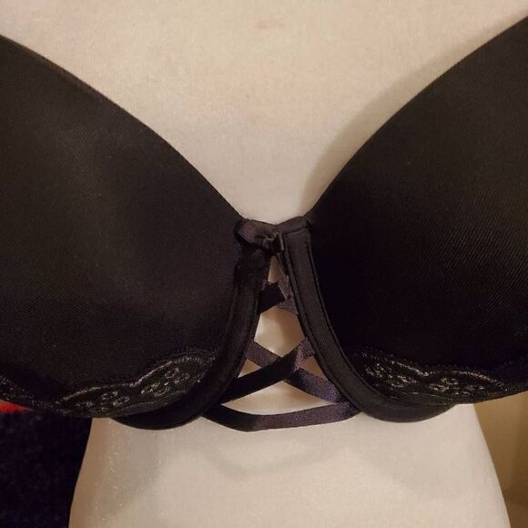 Cacique Boost Balconette Black Shimmer lace 40DDD - Picture 4 of 11